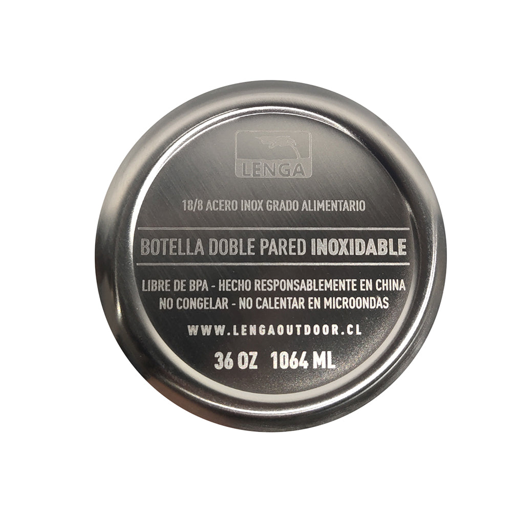 Botella Acero inox Aislamiento De Doble Pared 1064ml