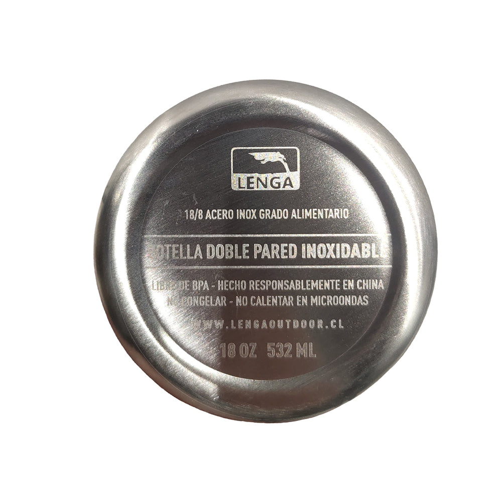 Botella Acero inox Aislamiento De Doble Pared 532ml