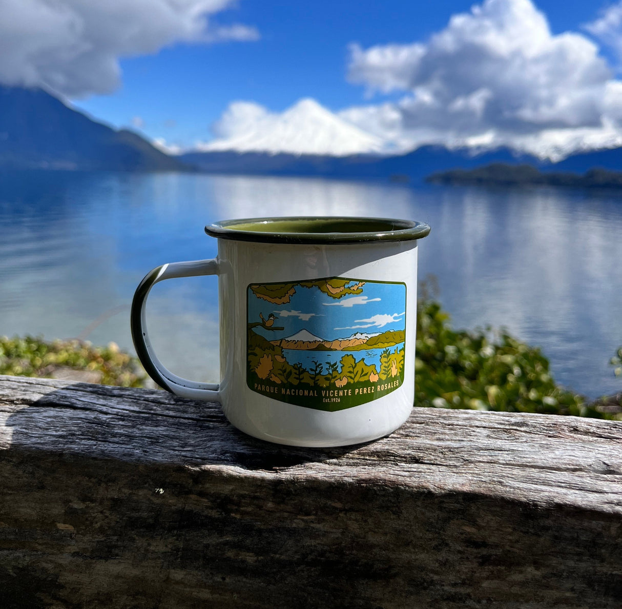 Tazón Mug Acero Esmaltado PN. Vicente Pérez Rosales 330ml