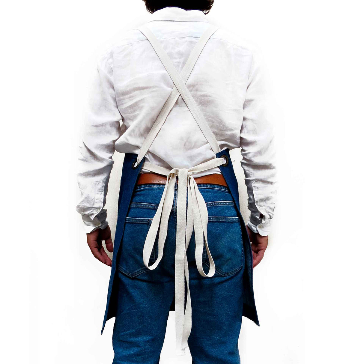 Pechera Canvas modelo Crossback blanco hueso Unisex