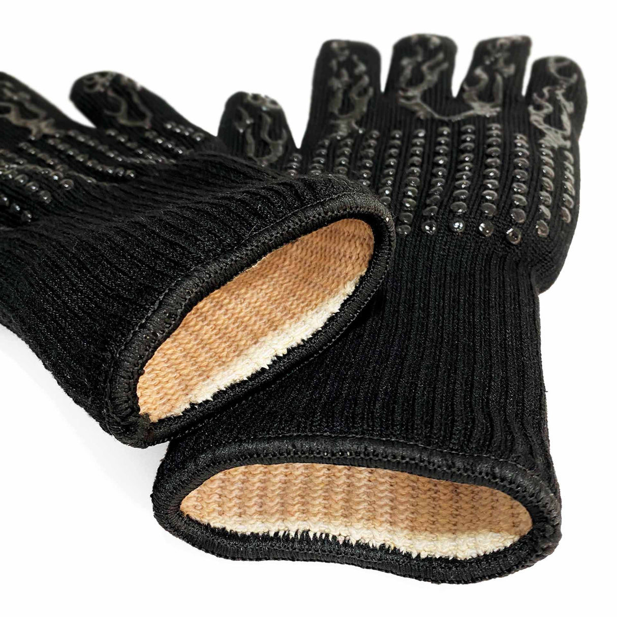 Guantes para alta temperatura Kawi, resistentes hasta 500°C. Protección y seguridad para tus manos al asar. Fibra de aramida, antideslizantes. ¡Compra online en Kawi Chile!