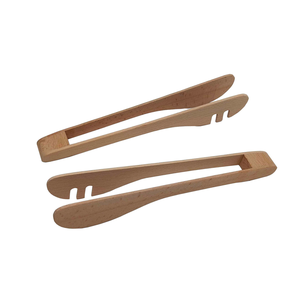 Sirve con estilo con el set de 2 pinzas de madera de haya Kawi. Diseño ergonómico y madera sustentable. Perfectas para ensaladas y más. ¡Compra online con envío a Chile!