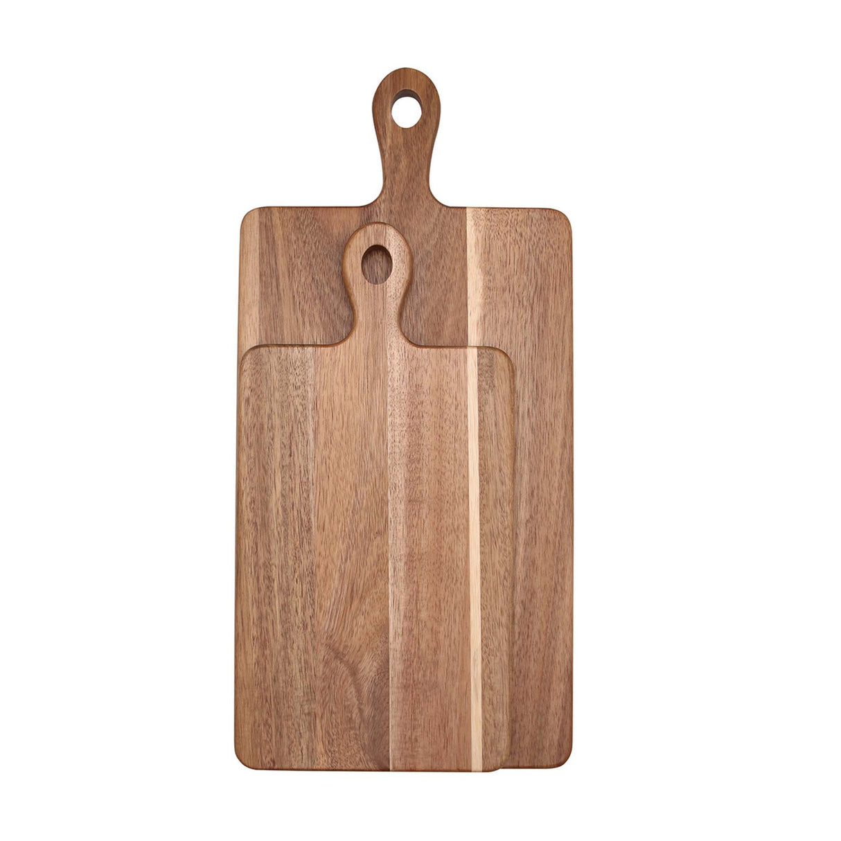 Set de 2 tablas para aperitivo Kawi, de madera de acacia. Diseño versátil y estilo natural. Perfectas para quesos, frutas y más. ¡Compra online y disfruta! Envío a Chile.