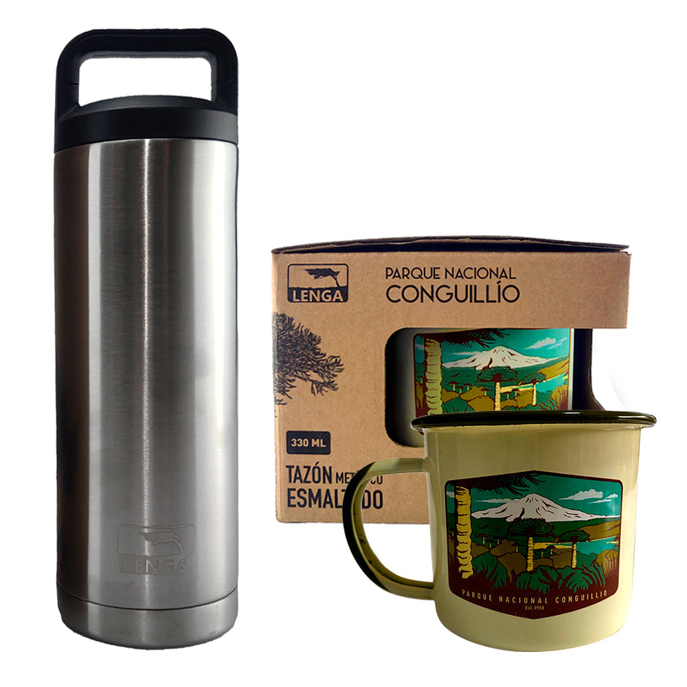 Pack 1 Tazón 330 ml + Botella Inox