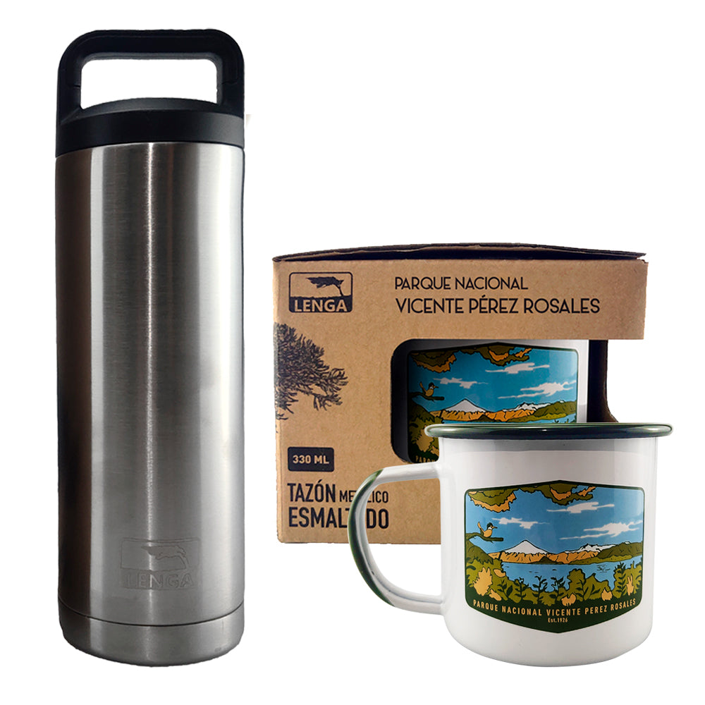 Pack 1 Tazón 330 ml + Botella Inox