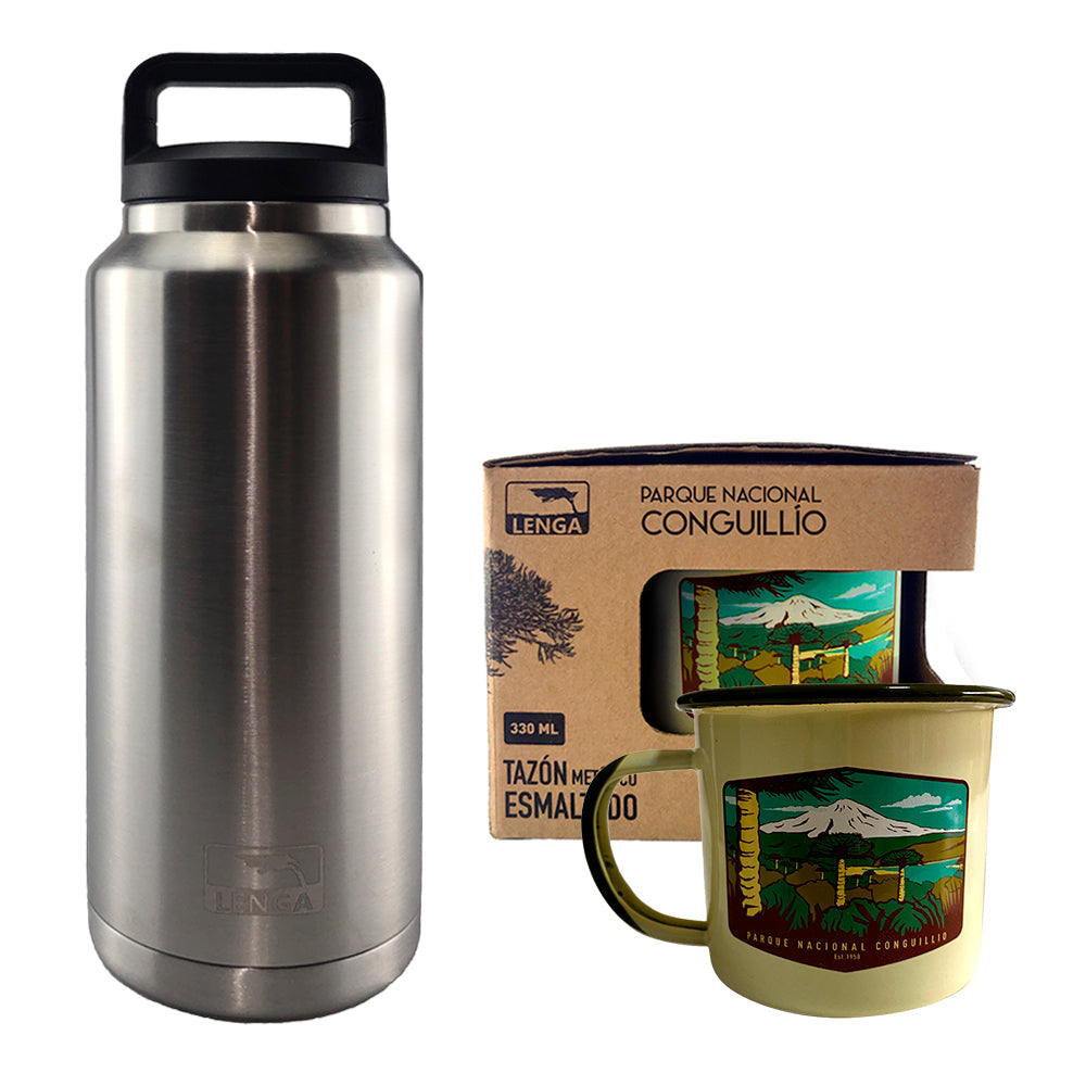 Pack 1 Tazón 330 ml + Botella Inox