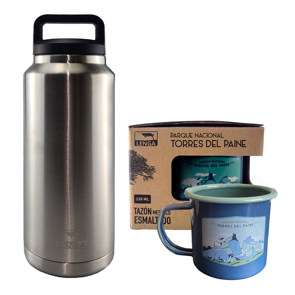 Pack 1 Tazón 330 ml + Botella Inox