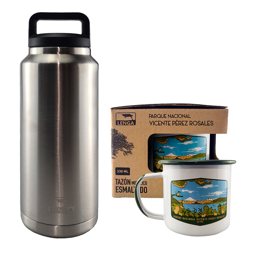 Pack 1 Tazón 330 ml + Botella Inox