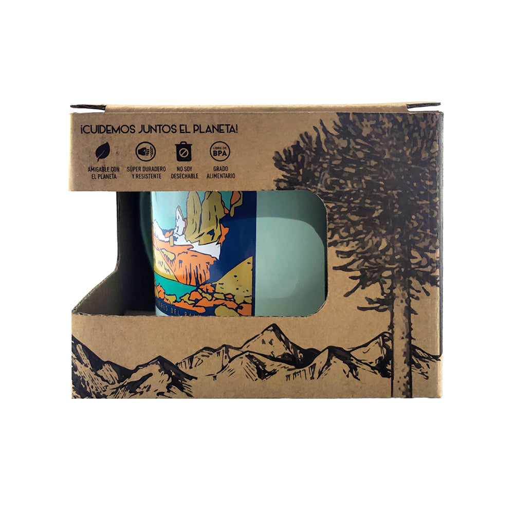 Tazón Mug Acero Esmaltado Mirador Base Torres del Paine 330ML