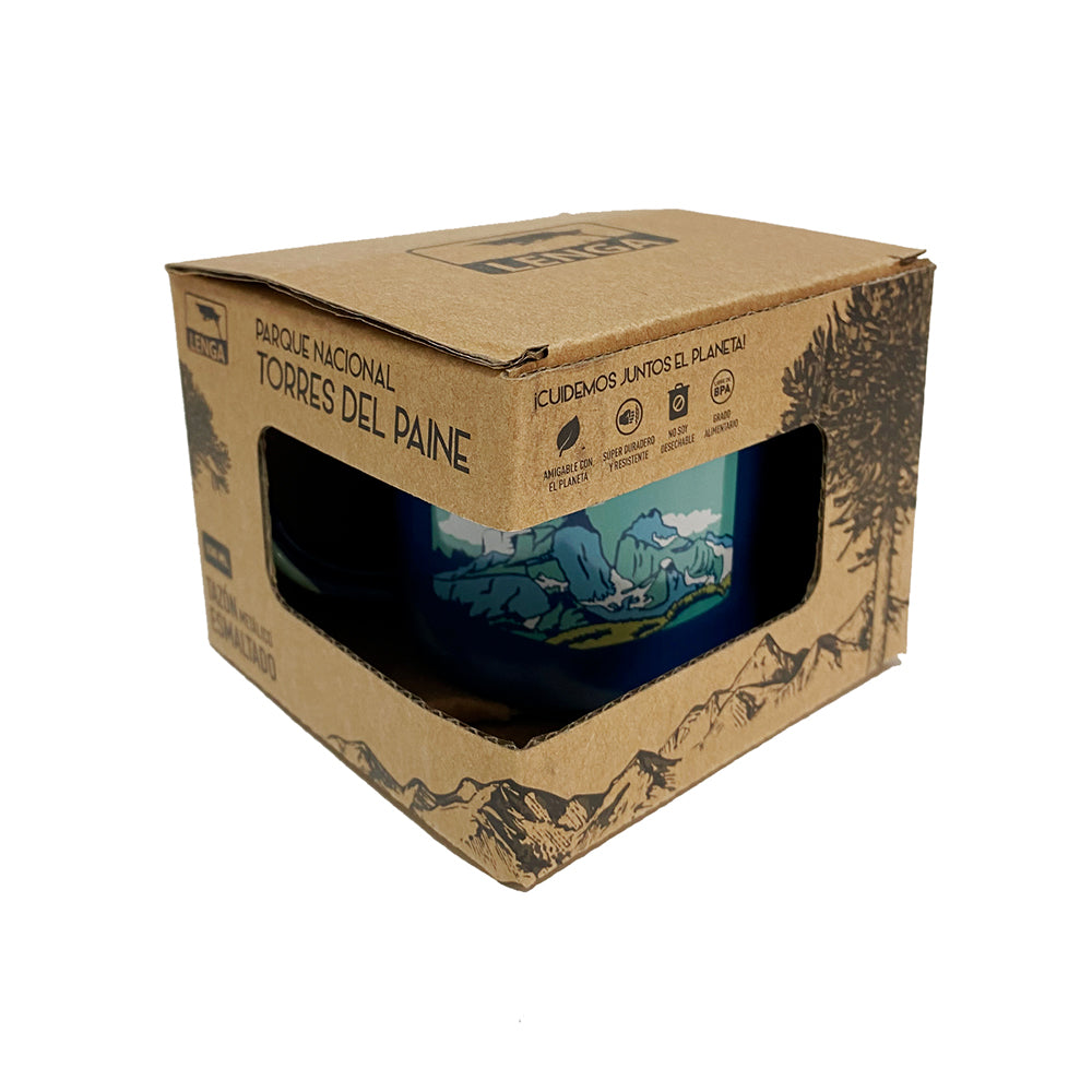 Tazón Mug Acero Esmaltado PN. Torres del Paine 330ml