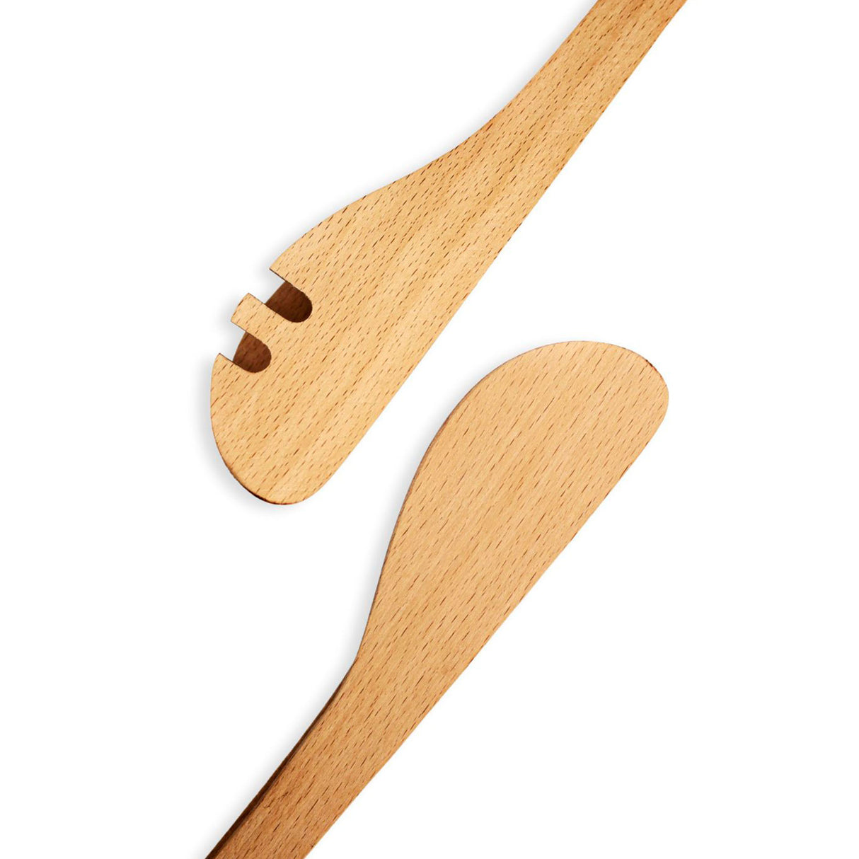 Sirve con estilo con el set de 2 pinzas de madera de haya Kawi. Diseño ergonómico y madera sustentable. Perfectas para ensaladas y más. ¡Compra online con envío a Chile!