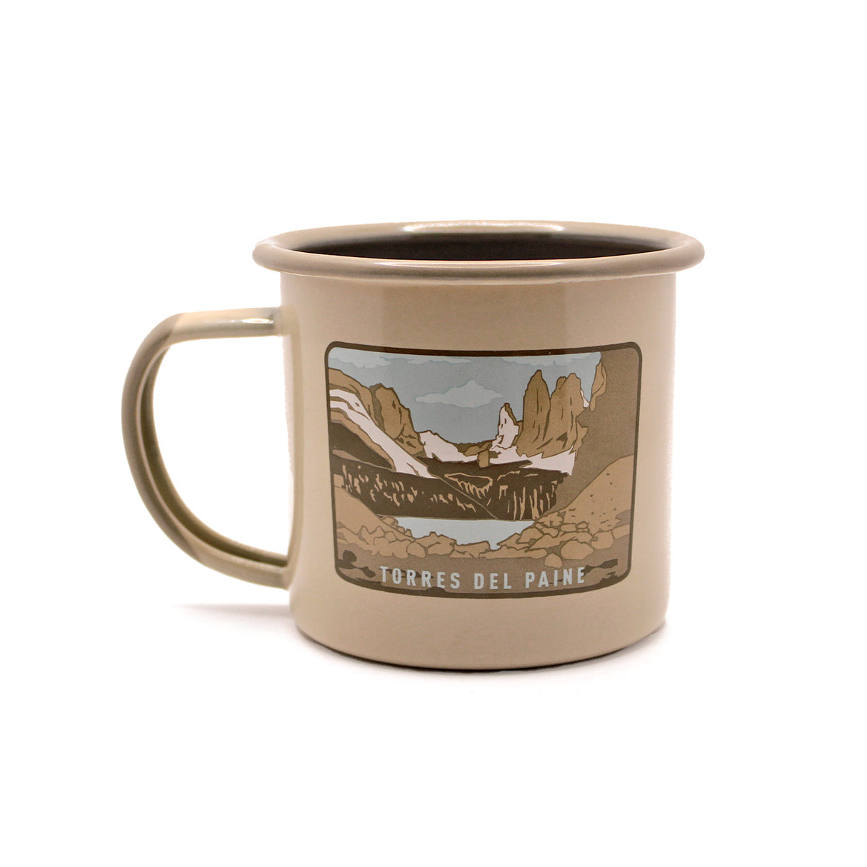 Tazón Mug Acero Esmaltado PN Mirador base Torres del Paine 330ml