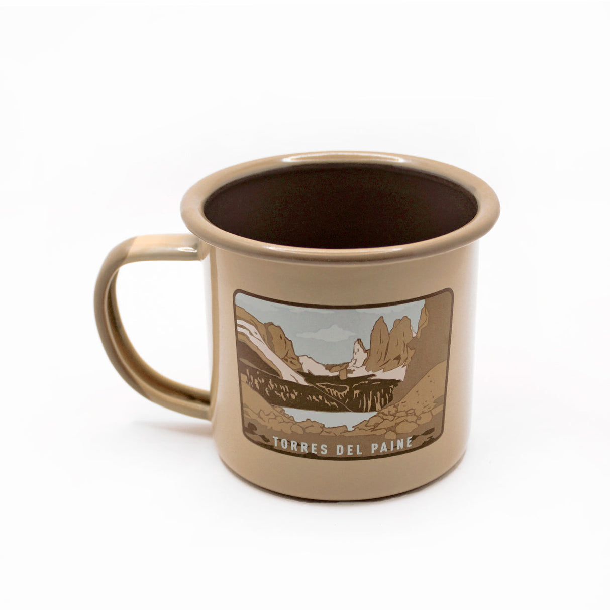 Tazón Mug Acero Esmaltado PN Mirador base Torres del Paine 330ml