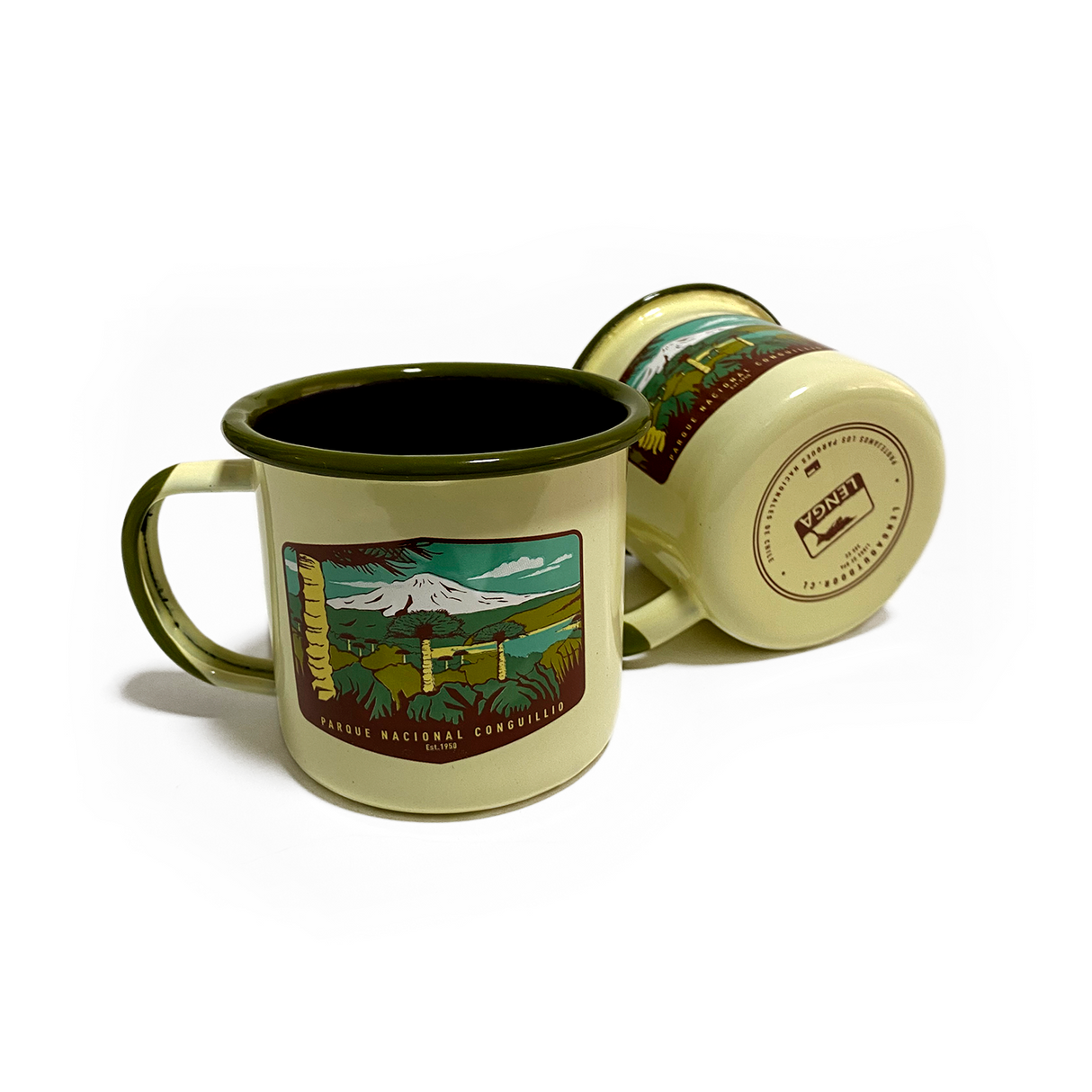 Pack 5 Tazones Esmaltados Parques Nacionales 330ml