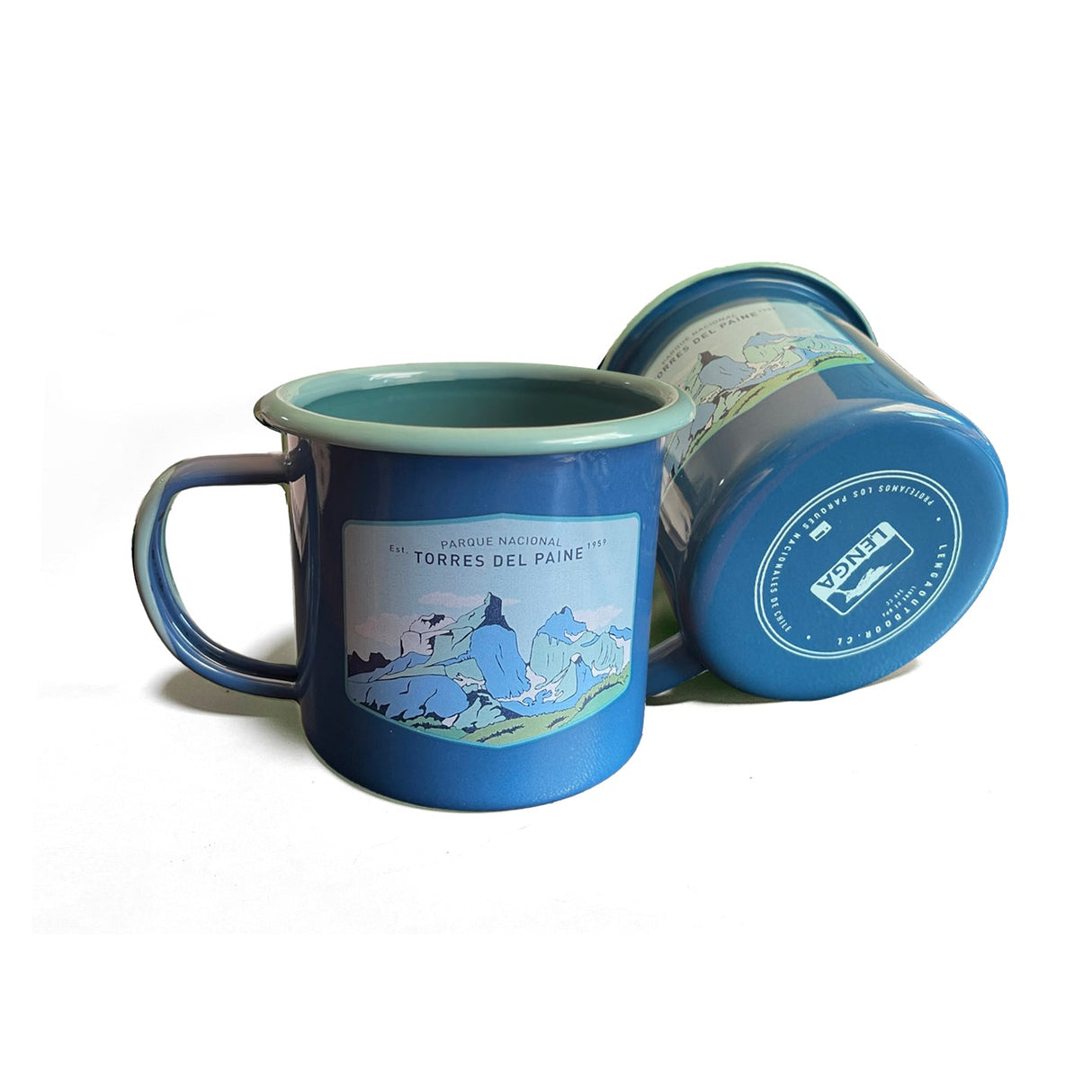 Tazón Mug Acero Esmaltado PN. Torres del Paine 330ml
