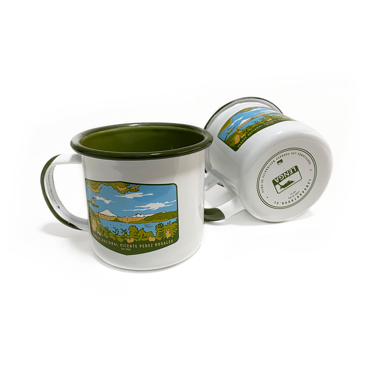 Pack 5 Tazones Esmaltados Parques Nacionales 330ml