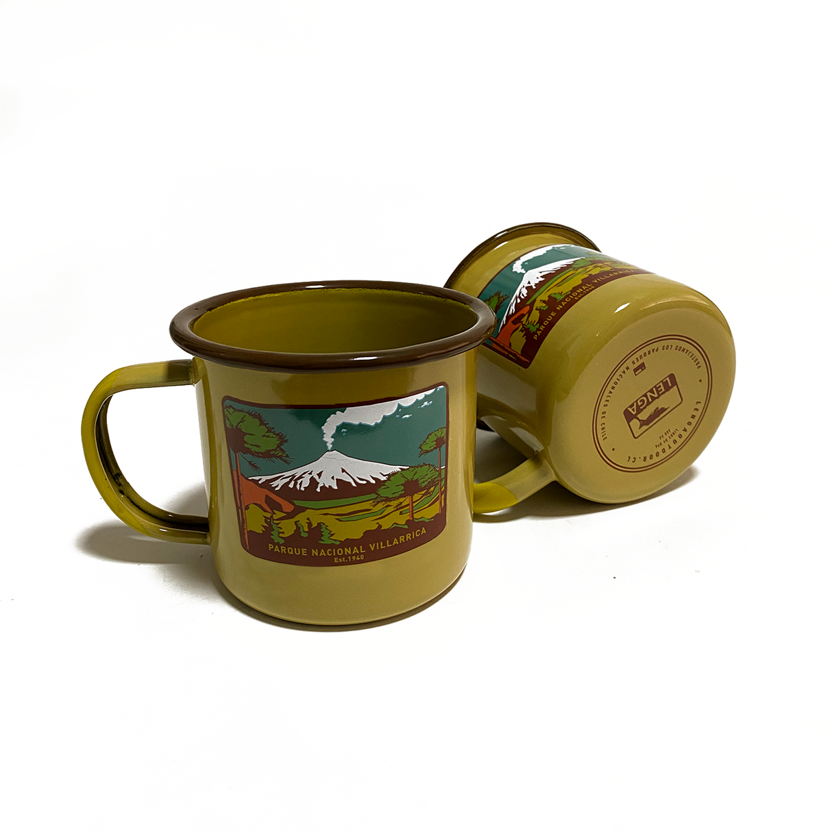 Pack 5 Tazones Esmaltados Parques Nacionales 330ml