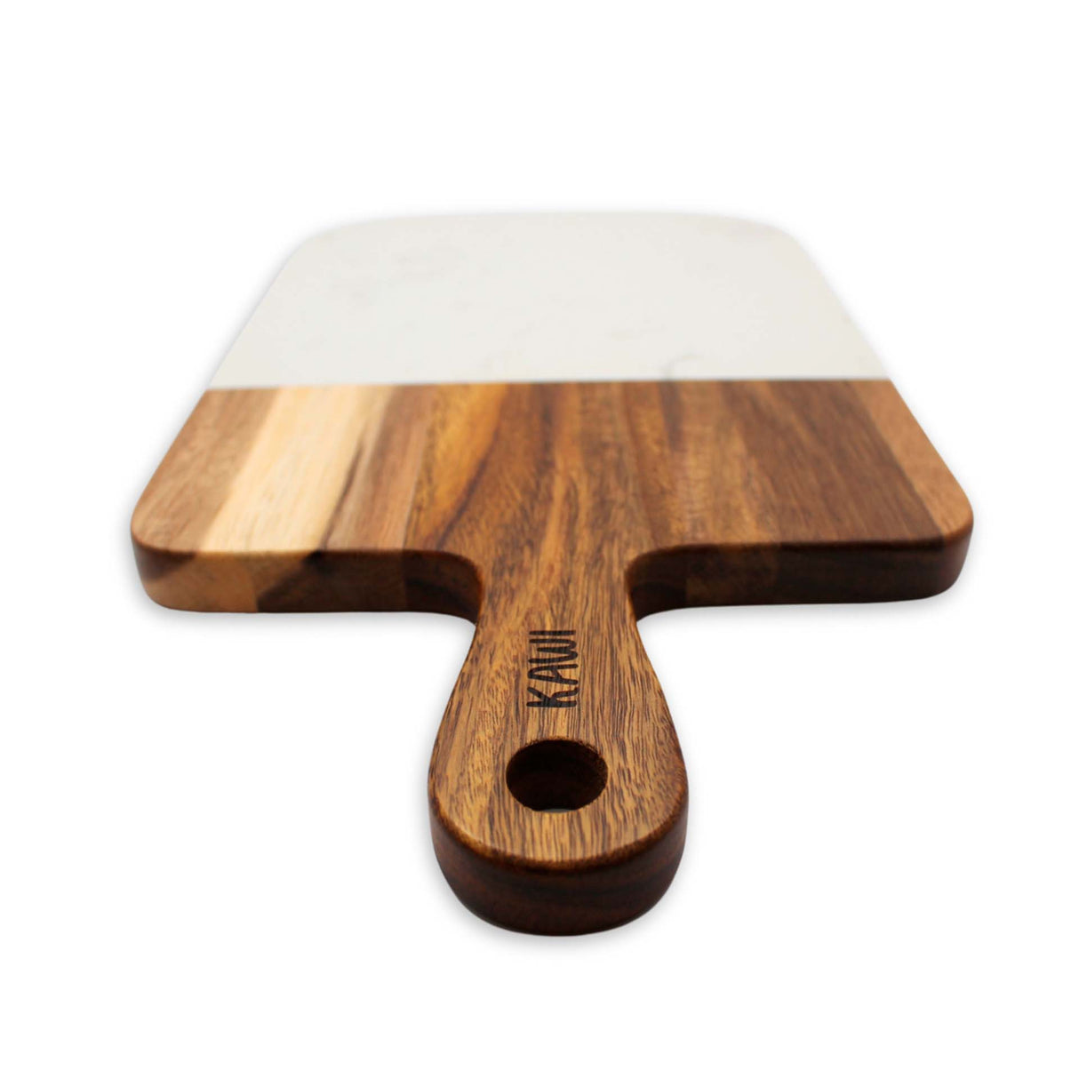 Tabla Aperitivo Rectangular de Madera de Acacia y Mármol