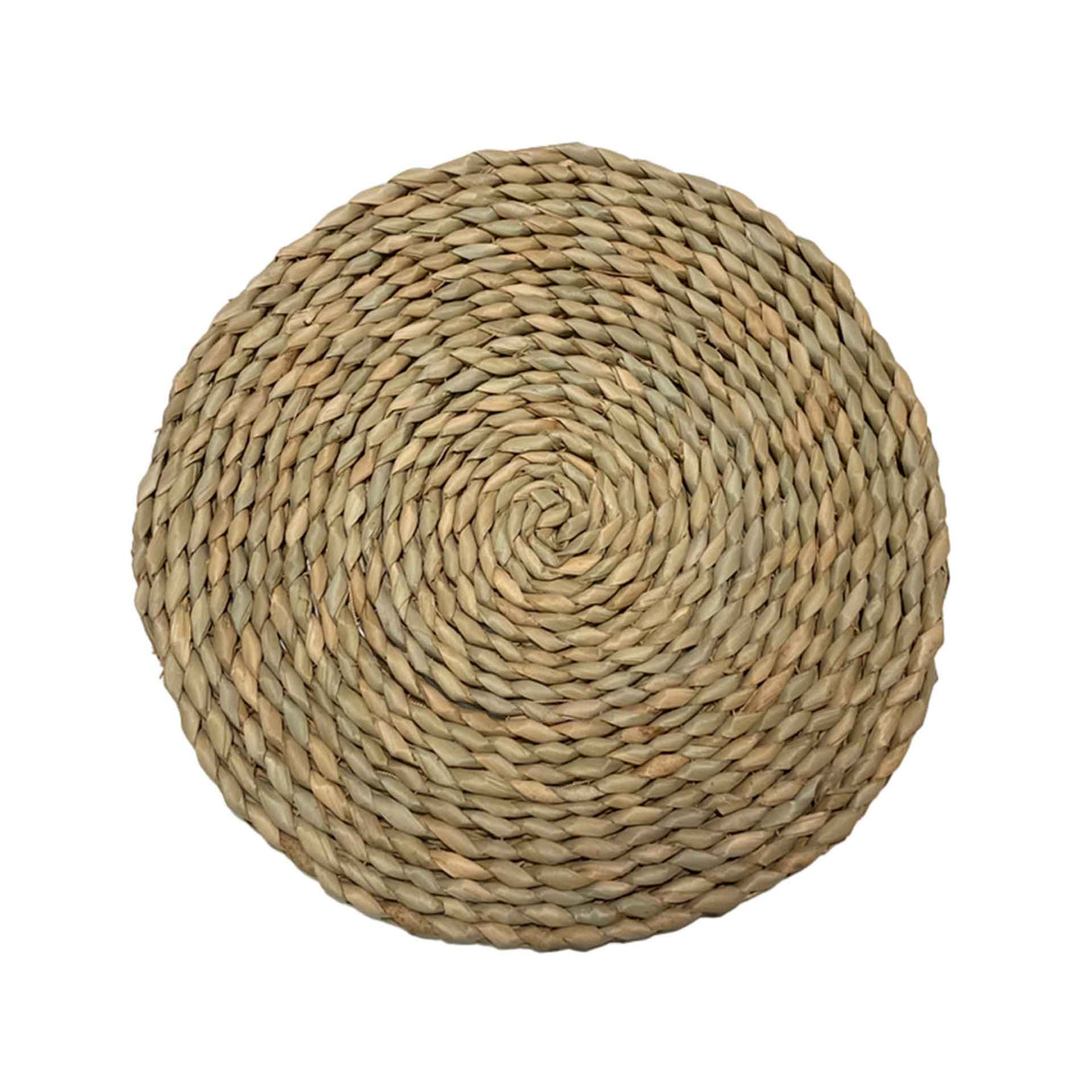 Set de 4 individuales Bali de fibra natural (hierba marina) Kawi. Dale un toque natural y elegante a tu mesa. Redondos, 35cm. ¡Compra online, envío a todo Chile!
