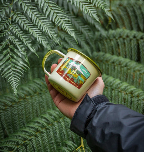Tazón Mug Acero Esmaltado PN. Conguillío 330ml