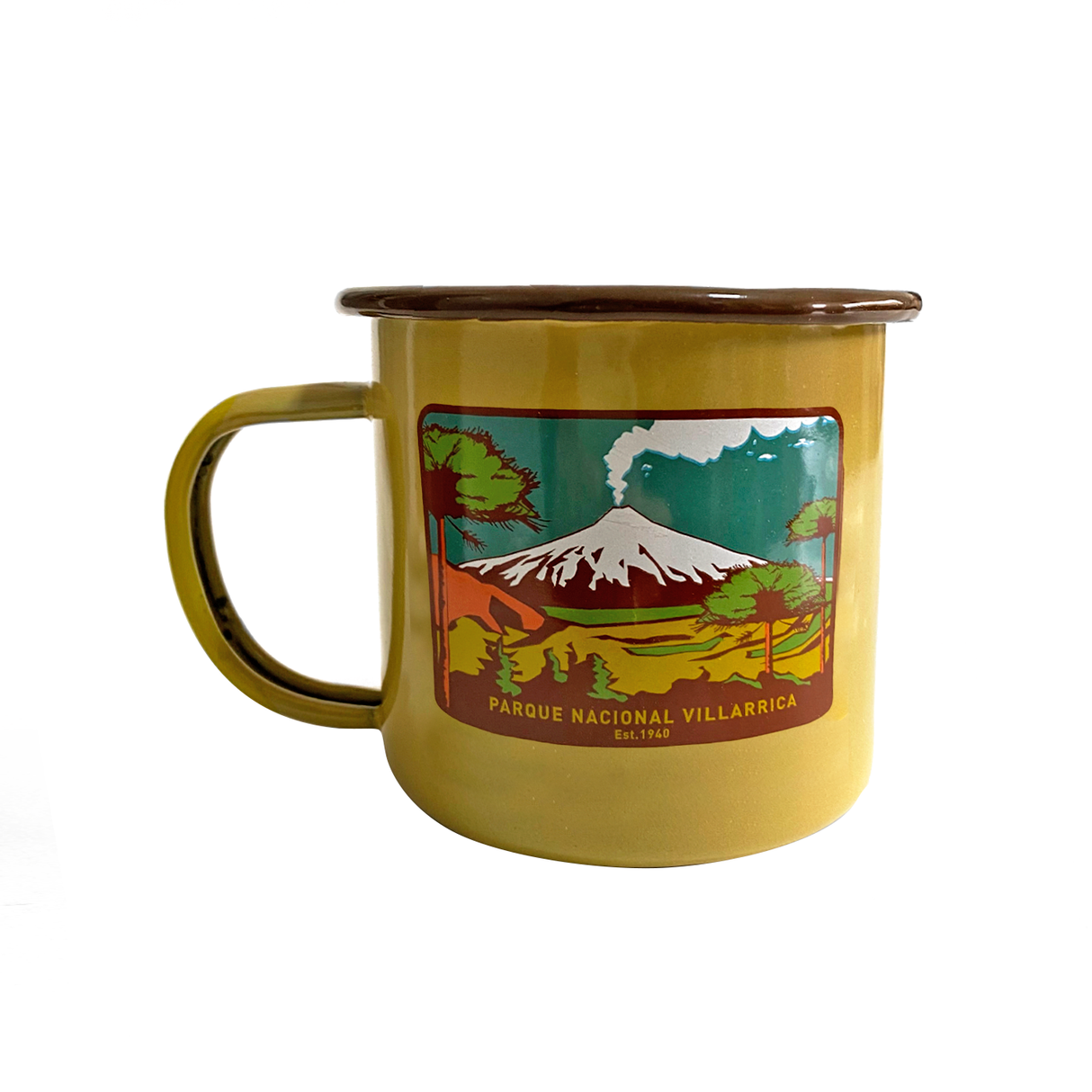 Tazón Mug Acero Esmaltado PN. Villarrica 330ml