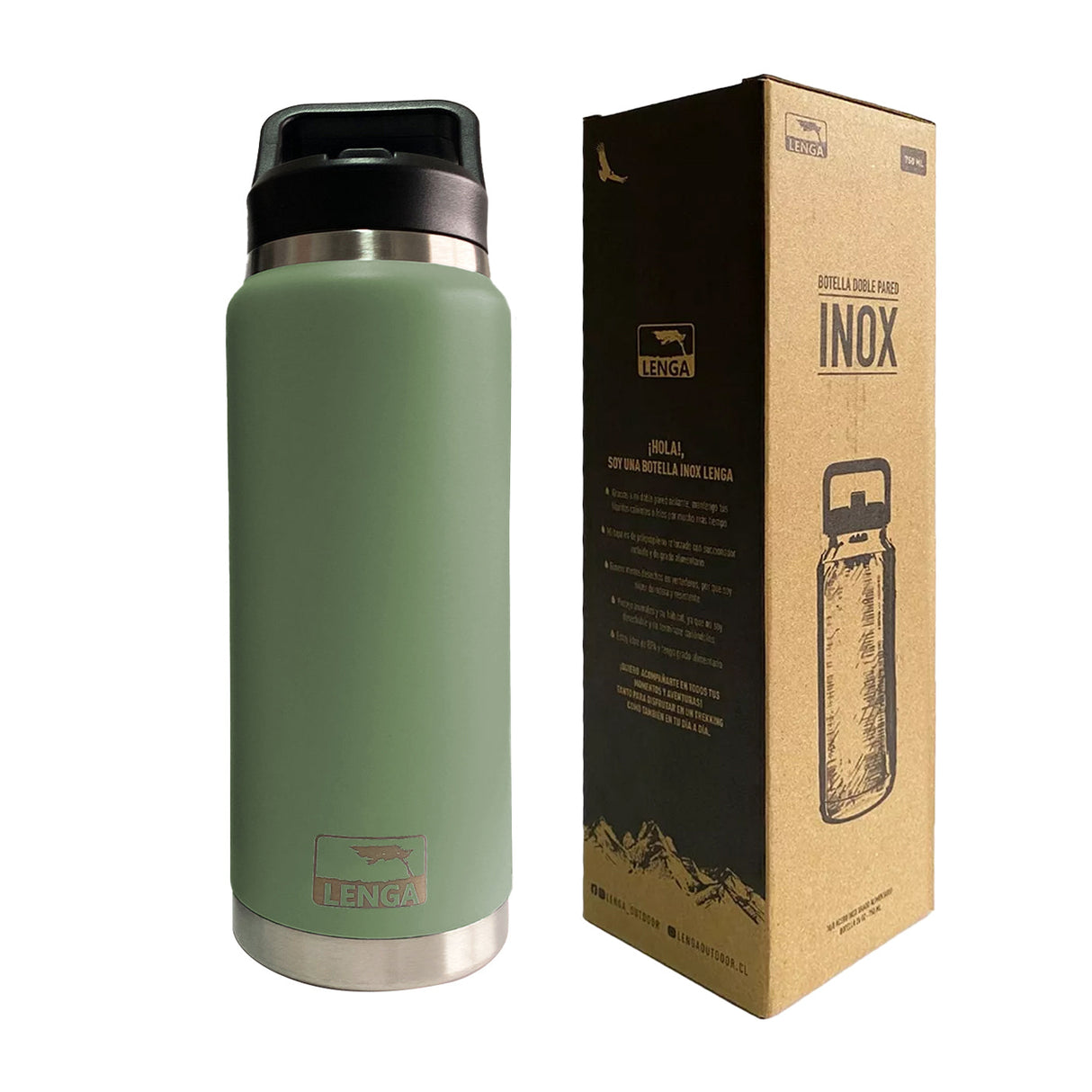 Botella Acero Inox Aislamiento De Doble Pared 750ml