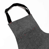 Pechera Denim Negra 100% algodón jaspeado Unisex