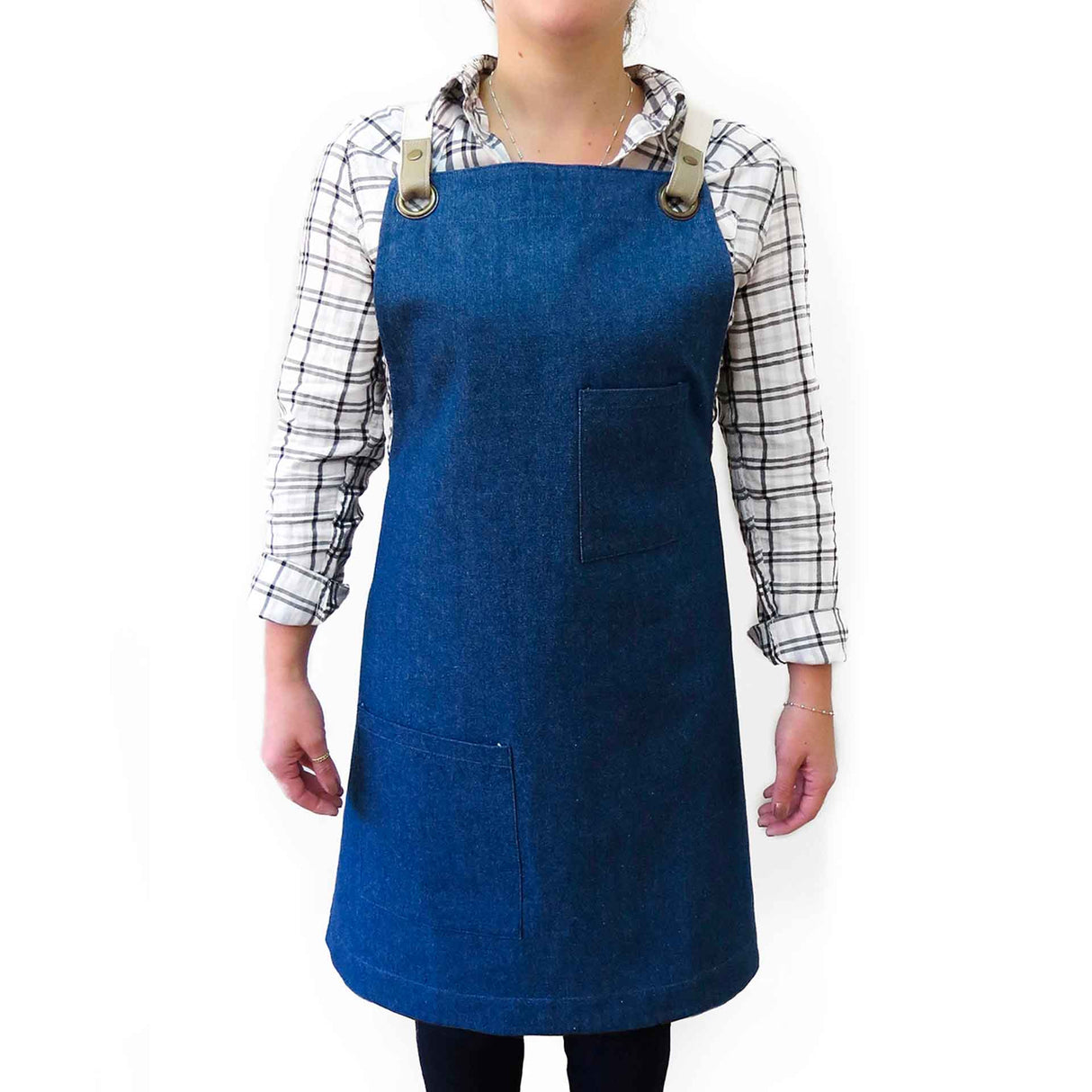 Pechera Canvas modelo Crossback café Unisex