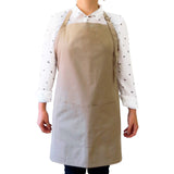 Pechera Clásica Gabardina Khaki Con Hebilla De Bronce Unisex