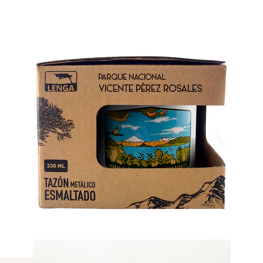 Tazón Mug Acero Esmaltado PN. Vicente Pérez Rosales 330ml