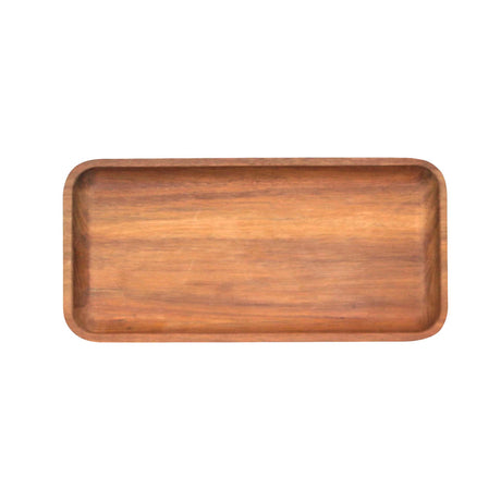 Bandeja rectangular de madera de acacia Kawi. Diseño elegante y funcional, perfecta para aperitivos y más. ¡Compra online y eleva tus presentaciones! Envío a Chile.