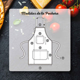 Pechera jeans tie dye Kawi, unisex. Diseño único y colorido, 100% algodón. Perfecta para cocina, parrilla y más. ¡Compra online y expresa tu estilo!