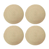 Set de 4 individuales Hanoi de Kawi, hechos de papel trenzado 100%. Diseño moderno y natural, 35cm. ¡Protege tu mesa con estilo y originalidad! Envíos a Chile.