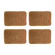Set de 4 individuales rectangulares Nui de Kawi (30x45cm). Combinación de yute y hierba marina. Diseño práctico y elegante. ¡Compra online, envío a Chile!