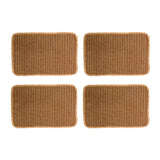 Set de 4 individuales rectangulares Nui de Kawi (30x45cm). Combinación de yute y hierba marina. Diseño práctico y elegante. ¡Compra online, envío a Chile!