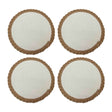 Set de 4 individuales Nusa de Kawi. Combinan yute y poliéster para mayor durabilidad y estilo. Redondos, 35cm. ¡Ideales para proteger tu mesa! Compra online.