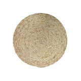 Set de 4 individuales Uluwatu de Kawi, hechos de hoja de maíz 100% natural. Diseño único y veraniego, 35cm. ¡Ideales para proteger tu mesa! Compra online.